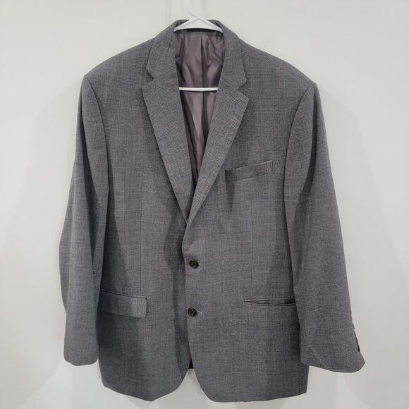 Lauren Ralph Lauren Mens Blazer Size 46 Regular Glen Check Plaid Business Casual